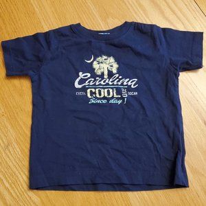 Rabbit Skins Carolina Cool Navy T-Shirt Size 2